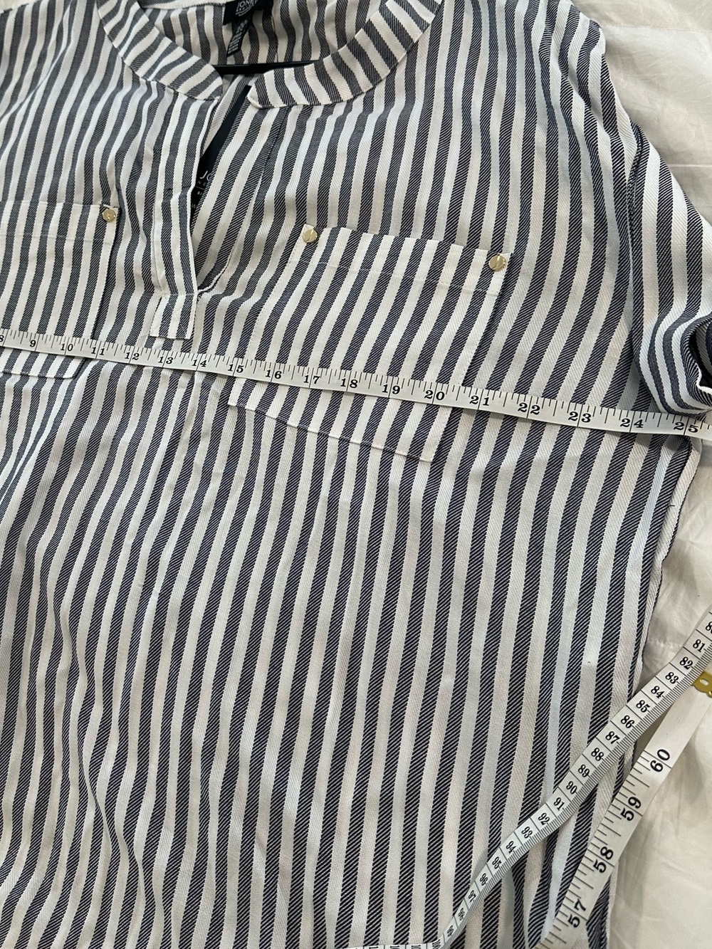 Jones New York Signature Striped Woven Top | 1X | NWT - Picture 4 of 7